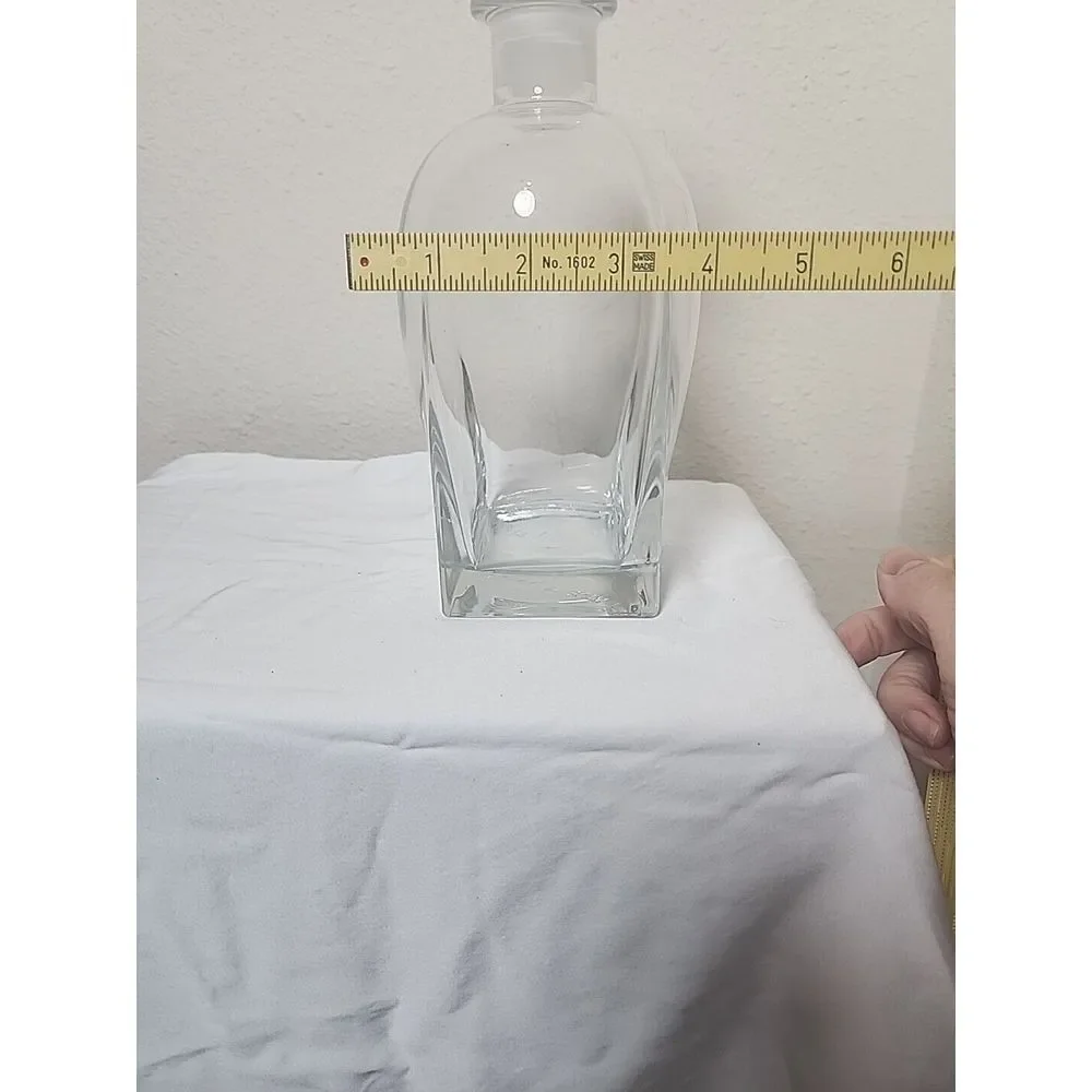 Vintage Luigi Bormioli Rossini Glass 3 Pint Decanter‎ With Stopper Made In Italy